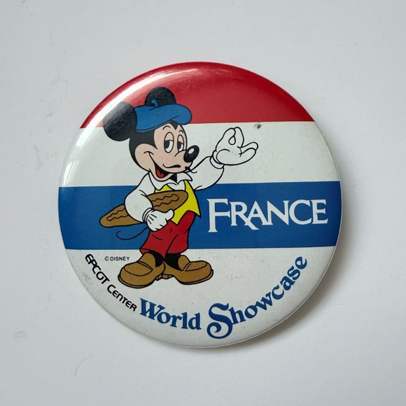 Vintage Disney Epcot Buttons  - Lot Of 5 Rare 90’s Collector World Showcase Pins - Picture 3 of 7